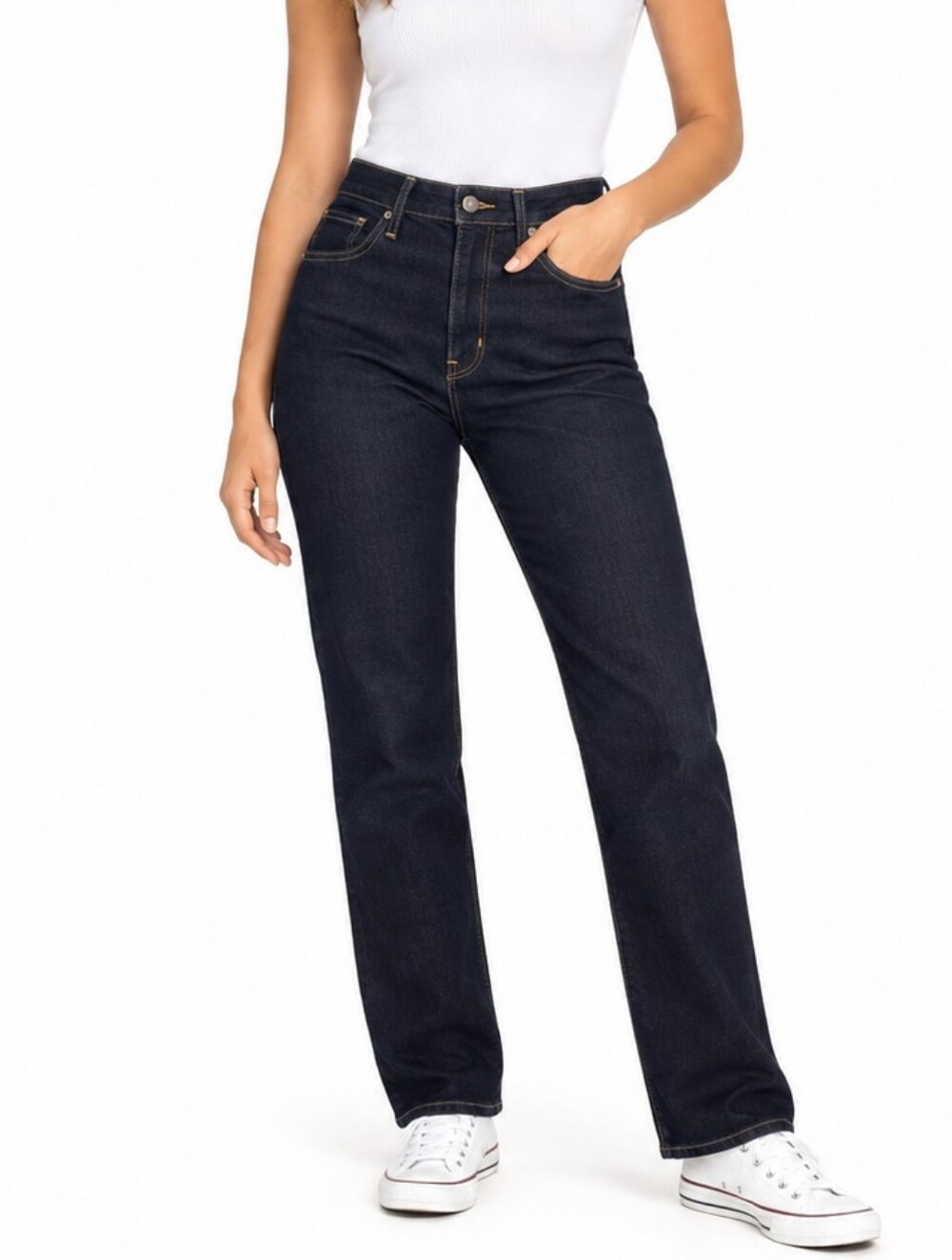 Levi’s 724 High Rise Straight Jeans Size 29 Dark Wash Denim